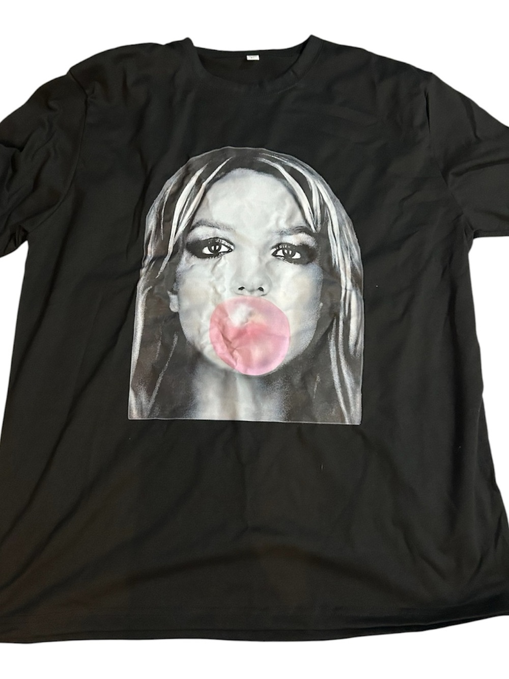 Graphic Bubblegum Face Black Tee